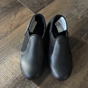 Revolution Dance Shoes Style 531 Stretch Tap Shoe Black Child 12 Boy Girl